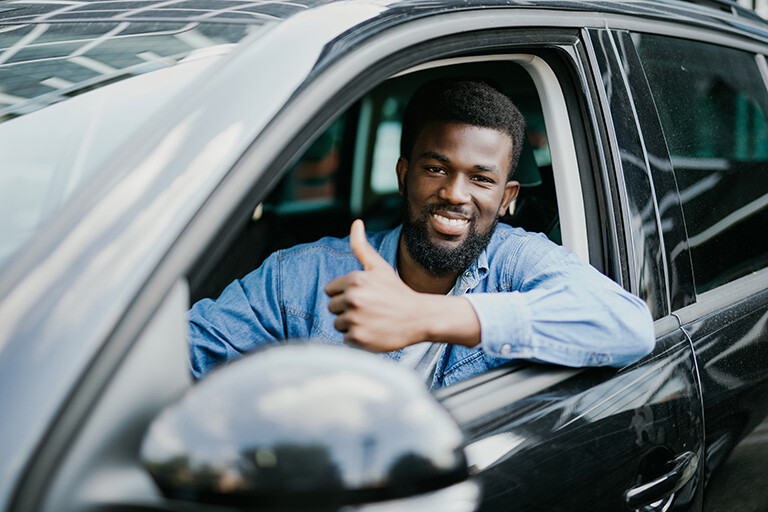 Man Driving Car