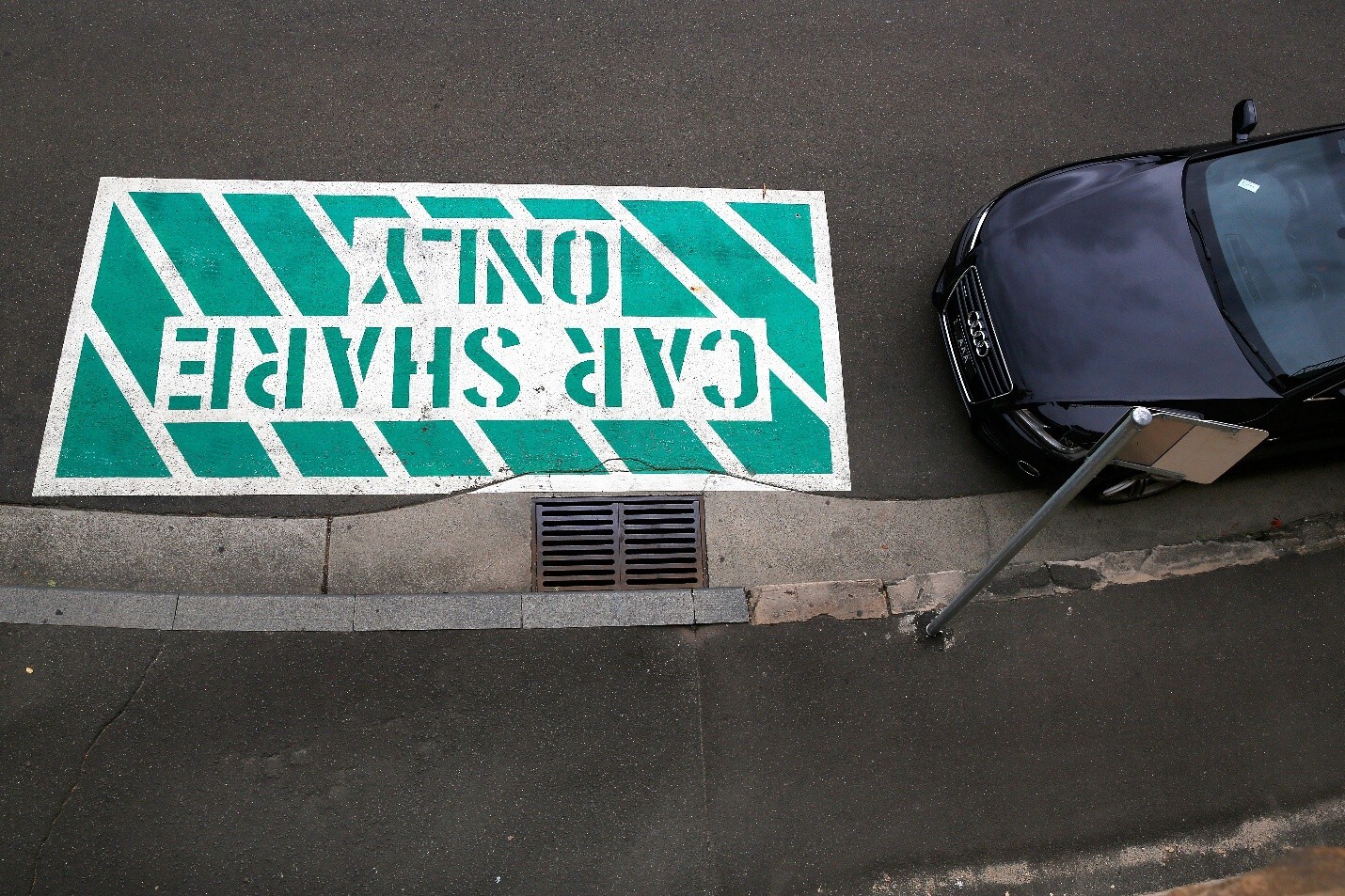 TripCity carshare owner-operator stepping out of a vehicle on a city street